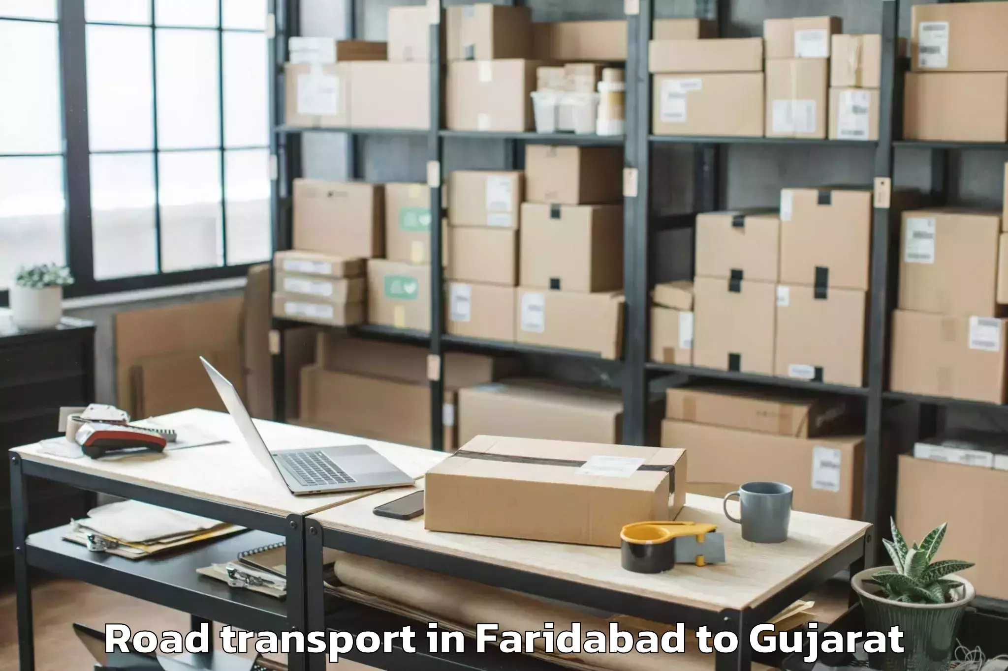 Hassle-Free Faridabad to Dhuvaran Road Transport